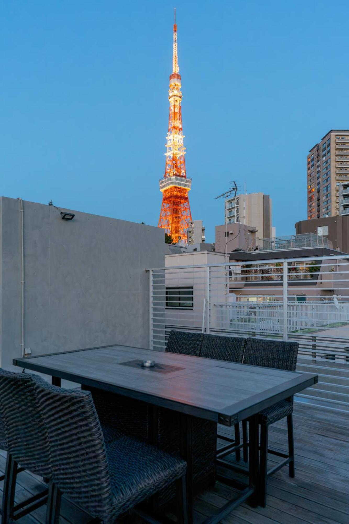 Azabu Modern House The Tokyo Tower Can Be Seen From The Villa 500M2 מראה חיצוני תמונה