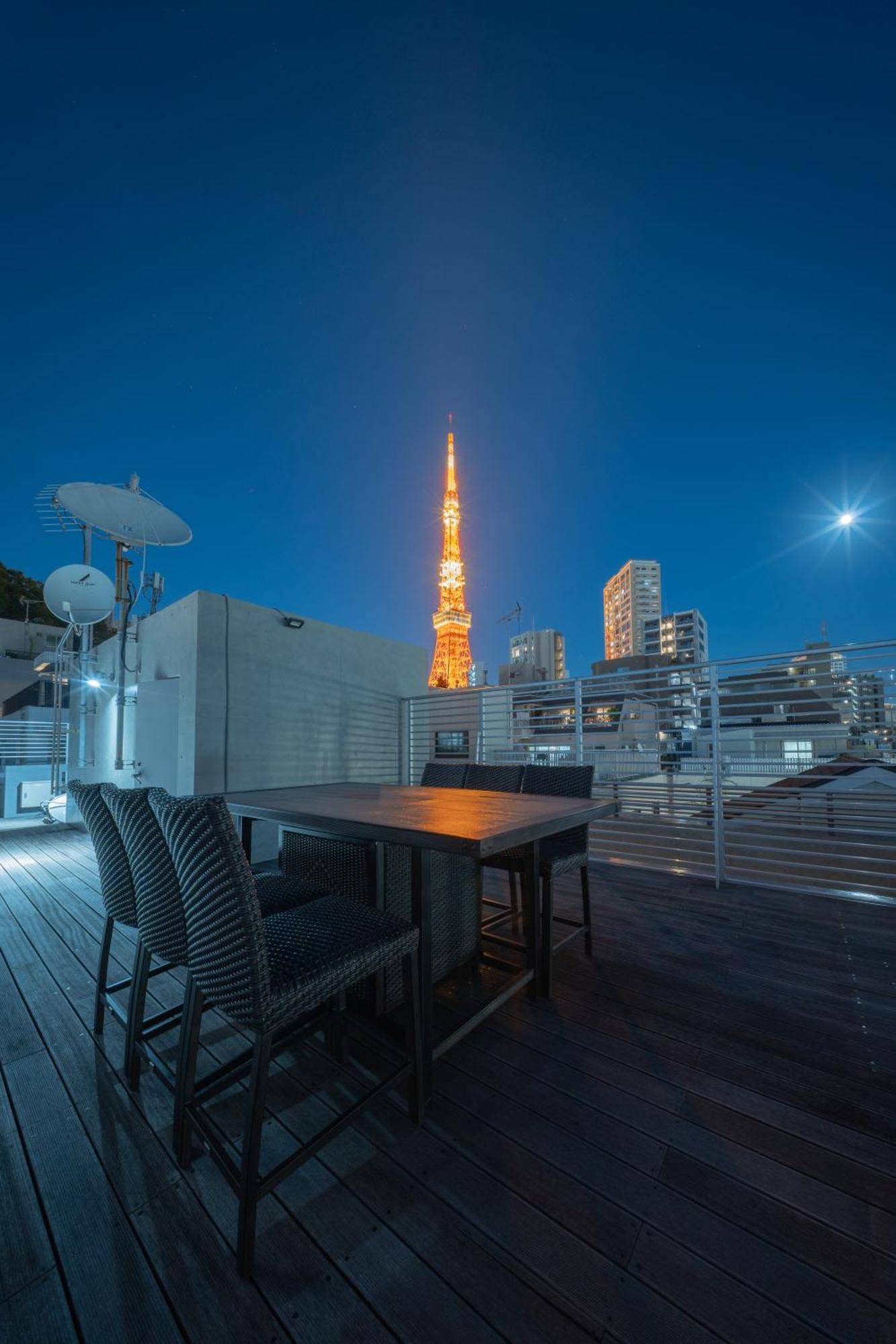 Azabu Modern House The Tokyo Tower Can Be Seen From The Villa 500M2 מראה חיצוני תמונה