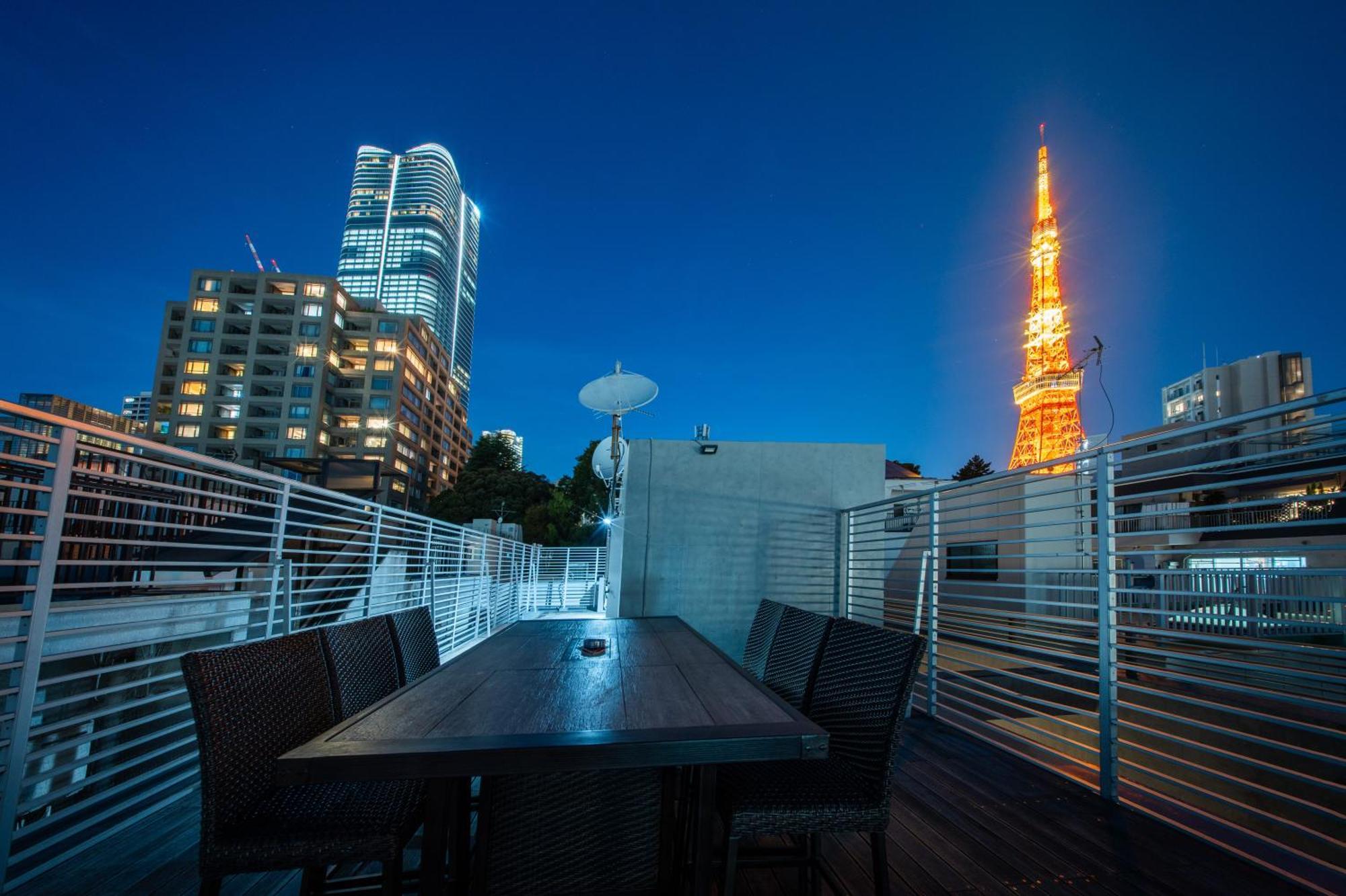 Azabu Modern House The Tokyo Tower Can Be Seen From The Villa 500M2 מראה חיצוני תמונה